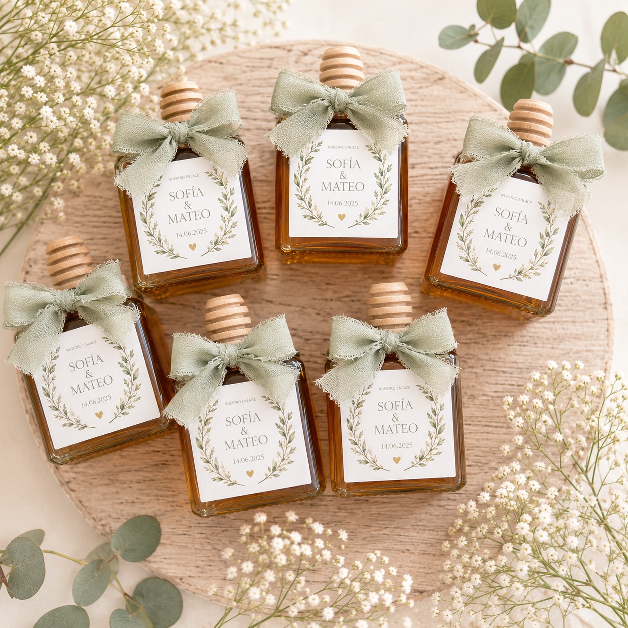 TARRO DE MIEL PERSONALIZADA EDICIÓN CHIC (125 GR)