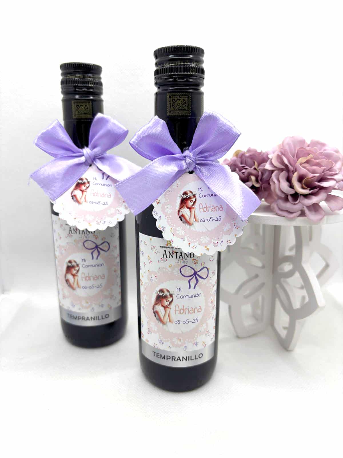 Botellita de vino tinto Personalizada 18,7cl