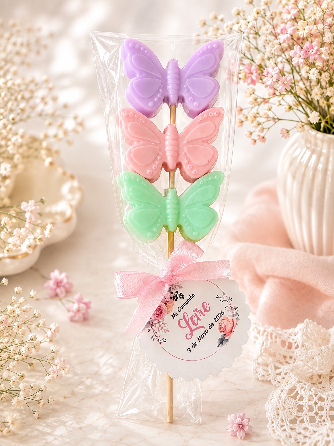 Jabón Mariposas en brocheta