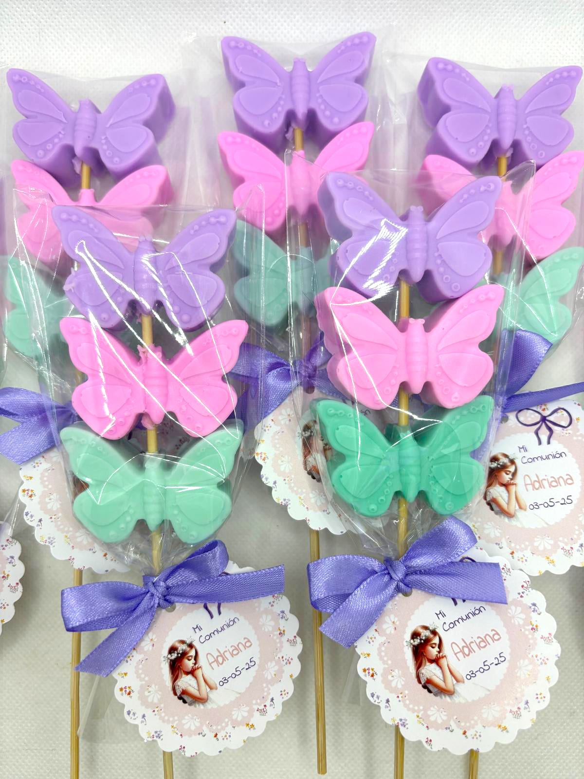 Brocheta Jabón Mariposas 2