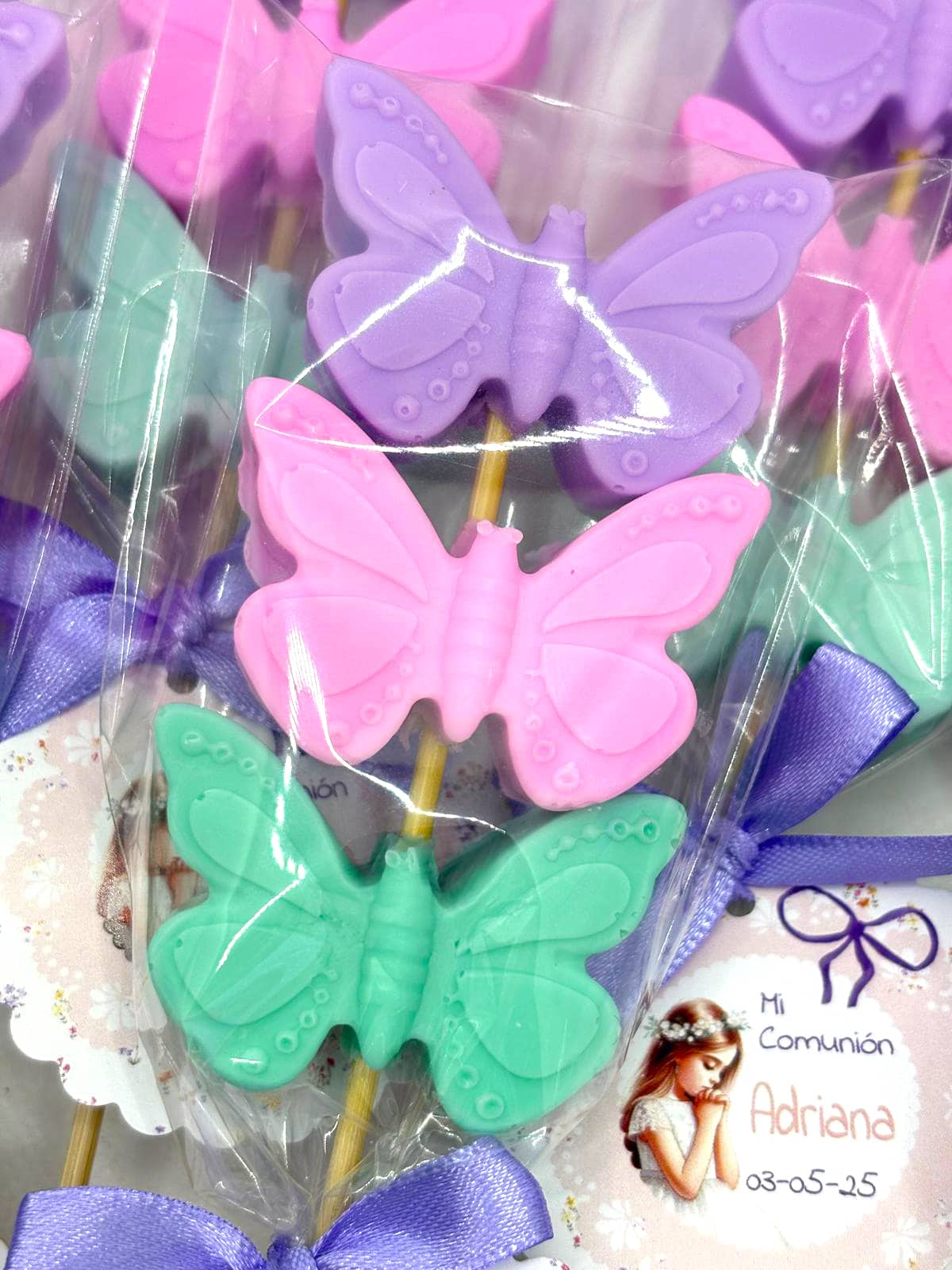 Brocheta Jabón Mariposas 3