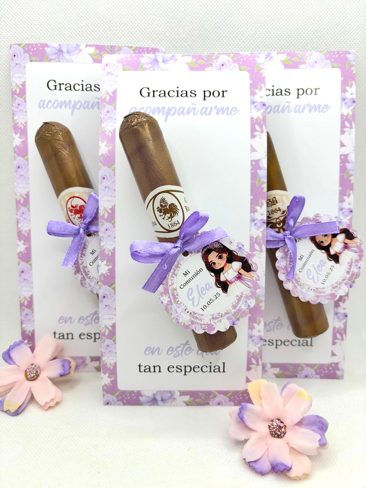 Habano de chocolate personalizado