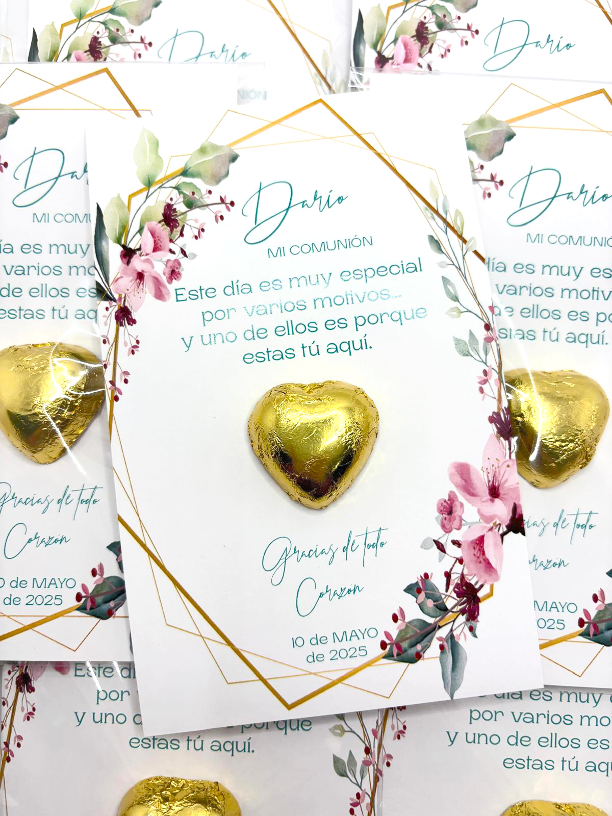 Tarjeta Agradecimiento Bombón
