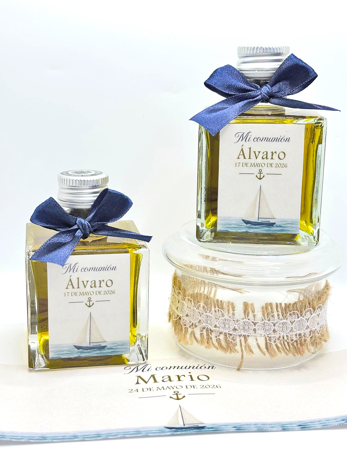 Aceite de oliva virgen extra Personalizado en Tarro Cristal