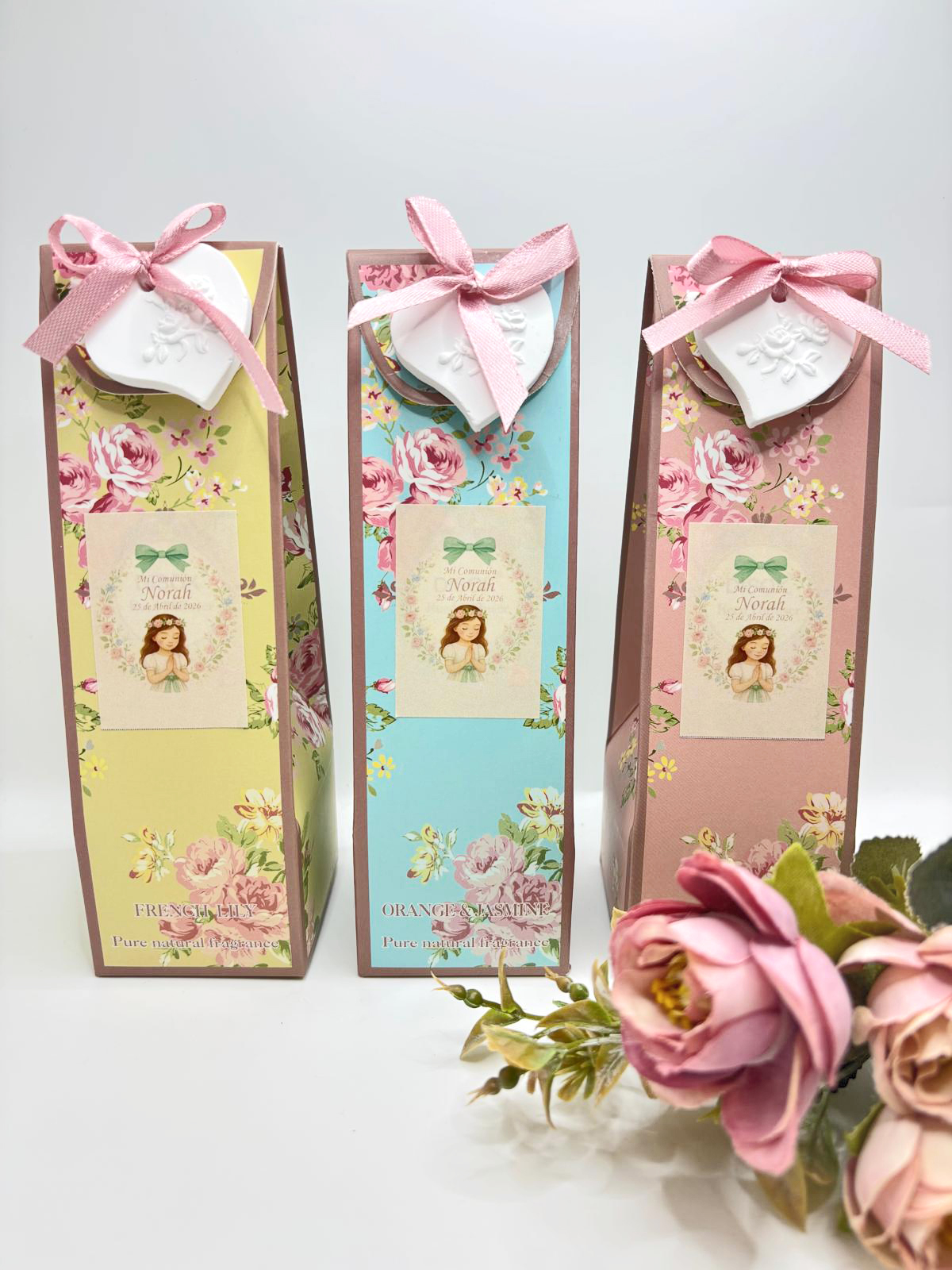 Ambientador Personalizado con corazón cerámico