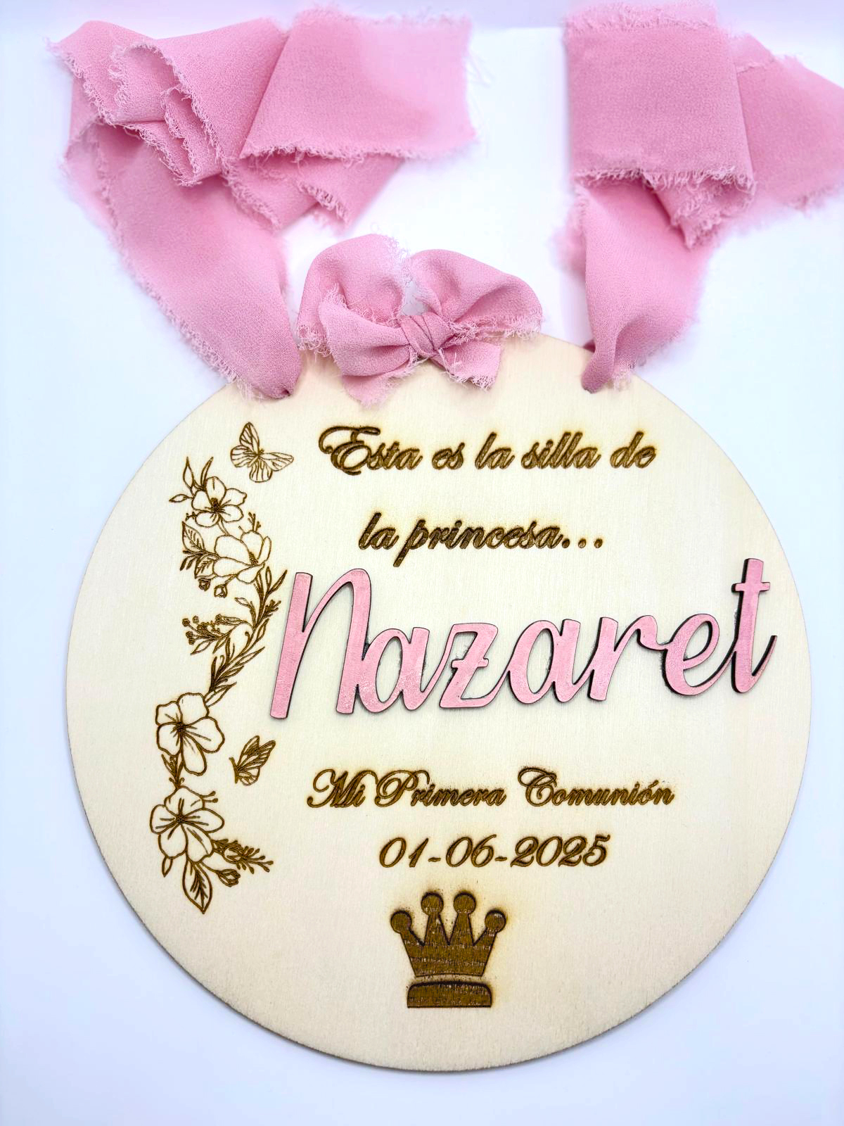 Cartel Personalizado silla - Mi Primera Comunión