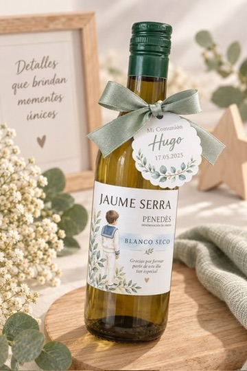 Vino Blanco Jaume sierra Personalizado 18,7cl