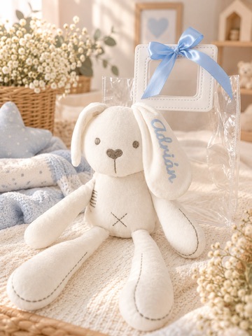 Conejo de peluche personalizado con nombre